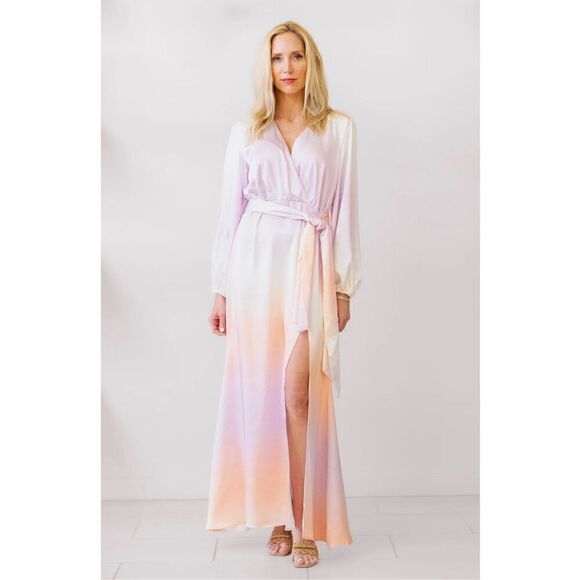 Elliatt Tallinn Multi Maxi Dress Dress in Pastel Ombre size S NWT$369 - Picture 1 of 9